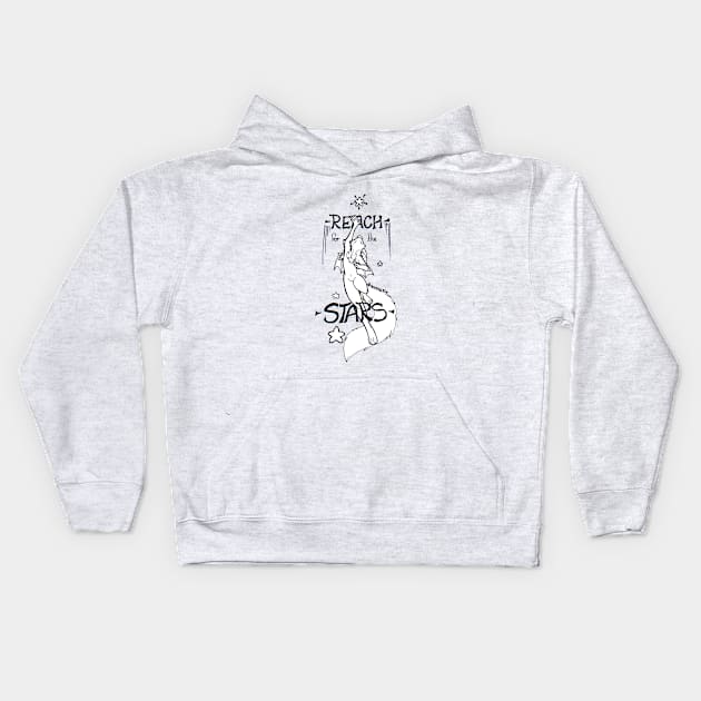 Reach for the Stars Kids Hoodie by Temrin